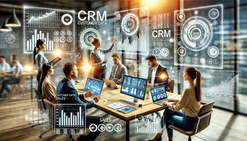 زيادة عملية المبيعات باستخدام برنامج CRM